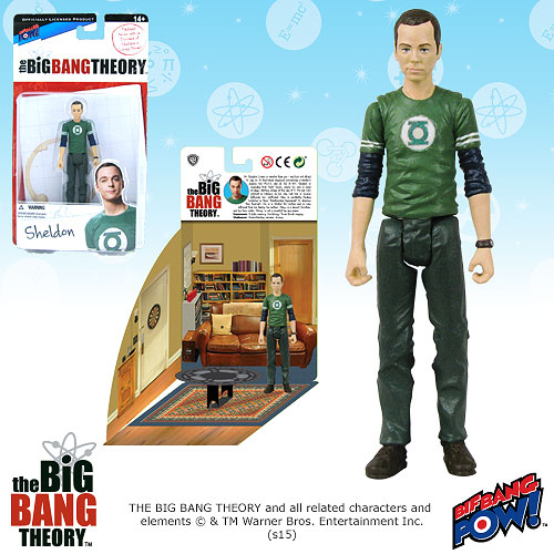 Bif Bang Pow Big Bang Theory Sheldon Green Lantern Figure